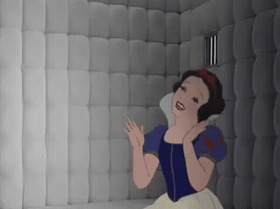 Snow White Sitting In Jail Cell GIF