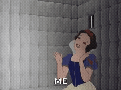 Snow White Sitting In Jail Cell Talking GIF