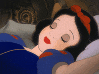 Snow White Sleeping In Bed GIF