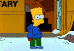 Snowball Attack The Simpsons GIF