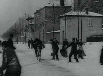 Snowball Fight Louis Lumiere GIF