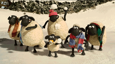 Snowball Shaun The Sheep Stop Motion GIF