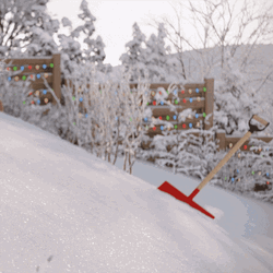 Snowball Winter Snow Slide Hamster GIF