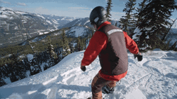 Snowboarding Cliff Fall Nature GIF