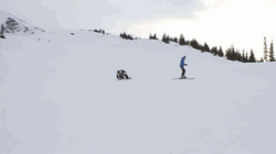 Snowboarding Trick Kid Spin Slide GIF