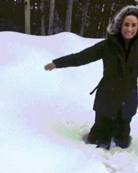 Snowfall Free Fall GIF