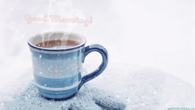 Snowman In Sweater And Hat Saying Sweater Weather Happy Monday GIF
