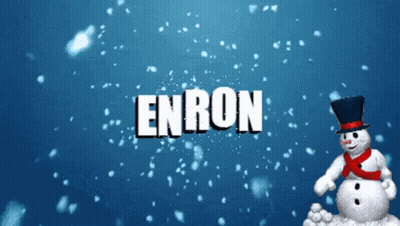 Snowman In Top Hat Enron GIF
