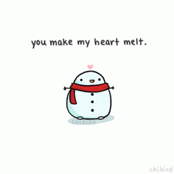 Snowman Said You Make My Heart Melt GIF