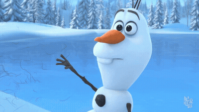 Snowman With Carrot Nose GIF