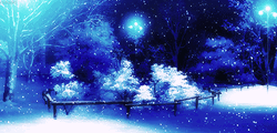 Snowy Forest Background GIF 