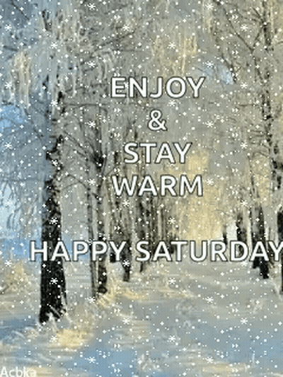 Snowy Forest Enjoy & Stay Warm GIF