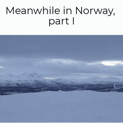 Snowy Landscape With Meanwhile In Norway GIF
