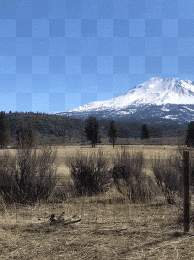 Snowy Mountain And Field GIF