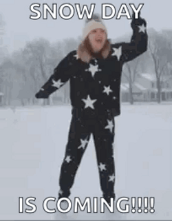 Snowy Saturday Happy Birthday Friend Snowflake GIF
