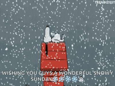 Snowy Scene Happy Saturday Sis GIF