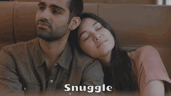 Snuggle Happy Couple GIF