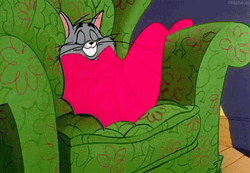 Snuggled Up Tom Cat GIF