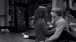 Snuggling Couple Comfort Hugs GIF