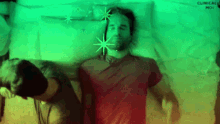 Snuggling Gay Couple Good Night Sleep  GIF