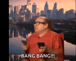So Anyways I Started Blasting Danny DeVito Bangbang GIF
