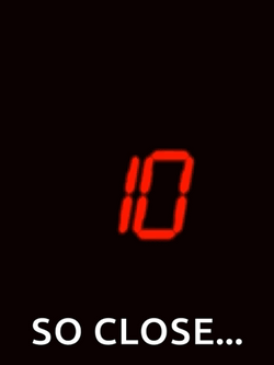 So Close Countdown To Zero Digital Clock GIF
