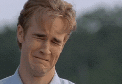 So Cute James Van Der Beek Crying GIF