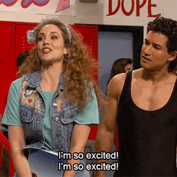 So Excited Meme Elizabeth Berkley And Mario Lopez GIF