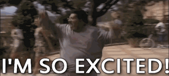 So Excited Meme Fat Guy GIF