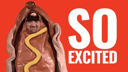 So Excited Weiner Costume GIF