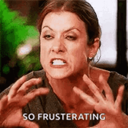 So Frustrating Lady's Frustration GIF