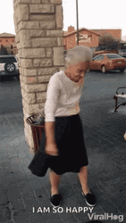 So Happy Dancing Grandma GIF