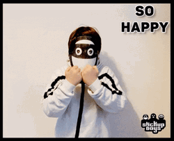 So Happy Stickup Boy Is Jumping GIF