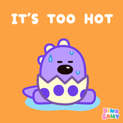 So Hot Right Now Dino Jojo Sweating GIF