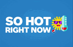 So Hot Right Now Sun With Thermometer GIF