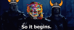 So It Begins Tiger Face GIF