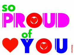 So Proud Of You Colorful Animated Greeting Card GIF