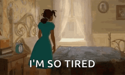 So Tired Princes Tiana And Sleepy GIF