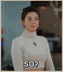 So What Demet Ozdemir Displeased Expression GIF