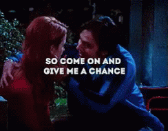 So You're Telling Me There's A Chance Kiss GIF