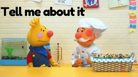 So You're Telling Me There's A Chance Puppet GIF
