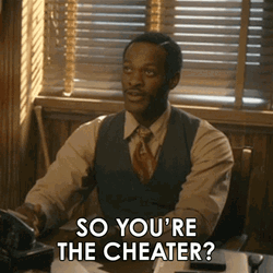 So You're The Cheater Jordane Christie GIF