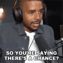So Youre Saying Theres A Chance Podcaster GIF