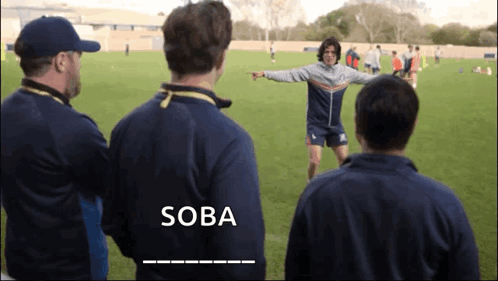 Soba Written on Man's Back