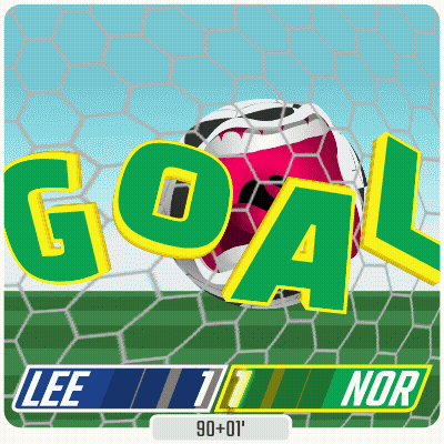 Soccer Ball Going Through Goal Net GIF