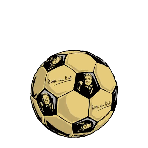 Soccer Ball With Bitte Ein Bit Sticker
