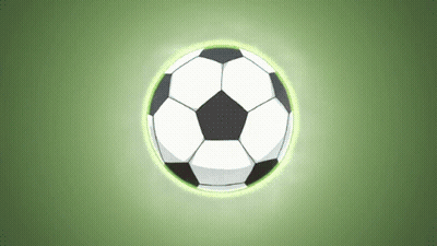 Soccer Ball With Green Glow GIF