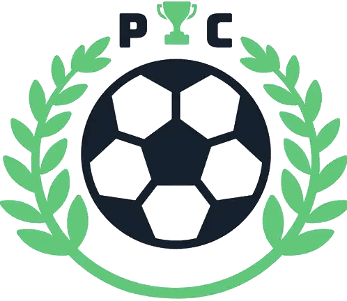 Soccer Ball With Laurel Wreath And PYc Letters Sticker