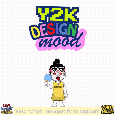 Soccer Ball With Y2K Design Mood Sign GIF