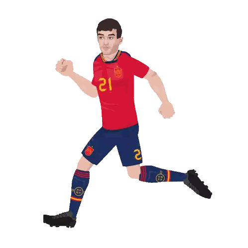 Soccer Card Pedri Sticker